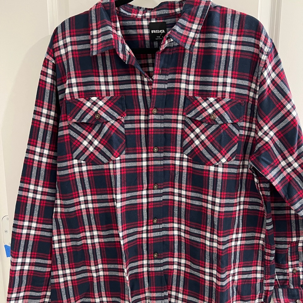 Men’s RSQ skater flannel NWT